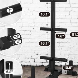 CAPHAUS Olympic Weight Plate Rack for Bumper Plate Storage