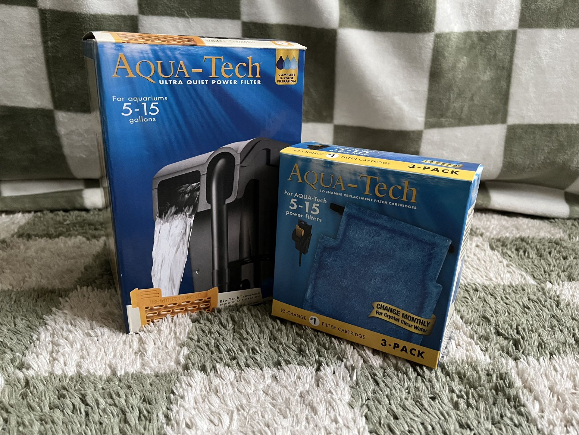 15 GALLON AQUARIUM FILTER + cartridges