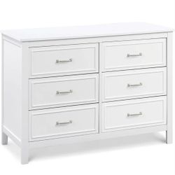  6-Drawer Double Dresser in White