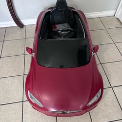 Tesla Red Car for Kids