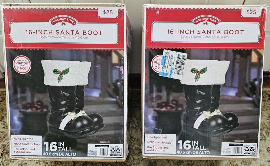 Holiday Time 16 Inch Santa Boot