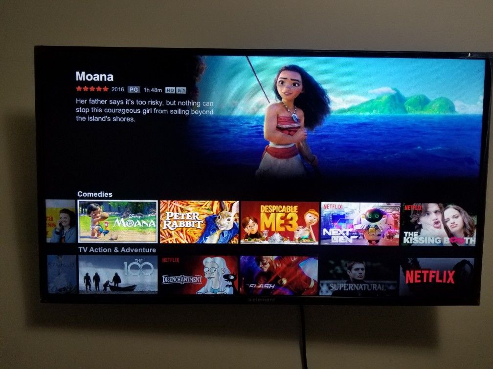 Element smart tv 42 inch Netflix YouTube wifi like new