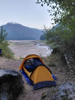 Single person, lightweight tent, backpacking