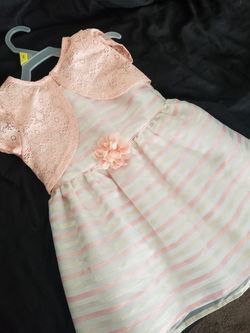 Beautiful Dress 3t with removable short sleeve cover