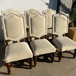 6 Dining Room upholstered chairs