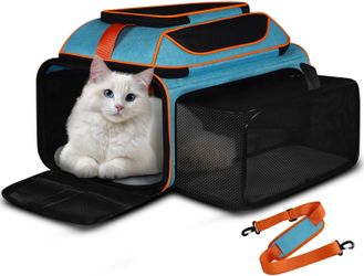 Top and Side Expandable Pet Carrier 19x13x9 Inches #3365T UP1