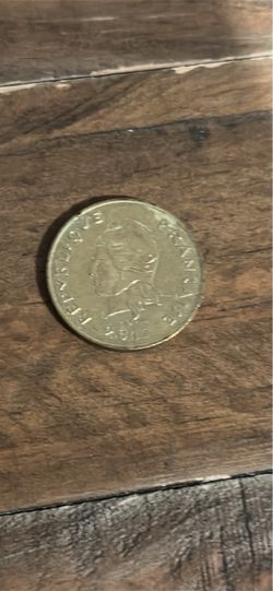 French Polynesia francs coin