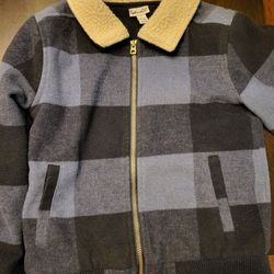 Boys Fleece Zip Up Coat Size 7 