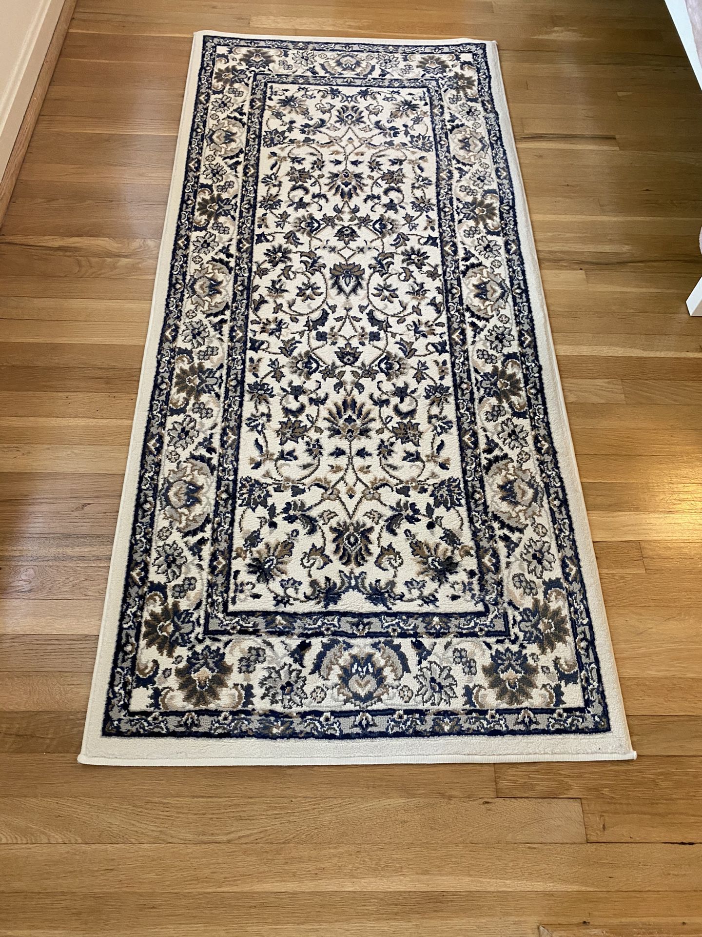 IKEA rug, low pile, beige. 2’ 7”, 5’ 11”(80x180cm)