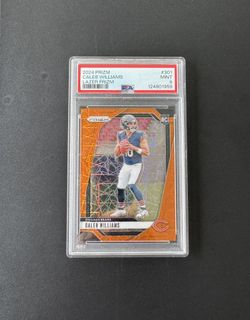 2024 Panini Orange Lazer Prizm #301 Caleb Williams Chicago Bears RC Rookie PSA 9