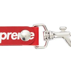 Supreme Leather Keychain 