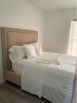 Queen bed and mattress