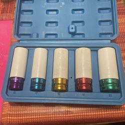 1/2” Wheel Protector Deep Sockets (5) | Used