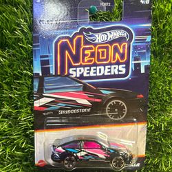 Neon Speeder Bridgestone Hot Wheels diecast car #HotWheels #DiecastCars
