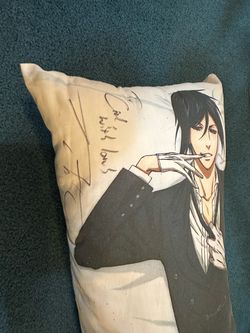 Dakimakura body pillow from “Black Butler” anime. Signed by artist
