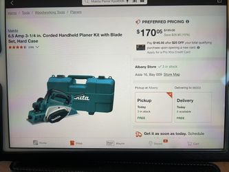 Makita Planer 3-1/4” With Case