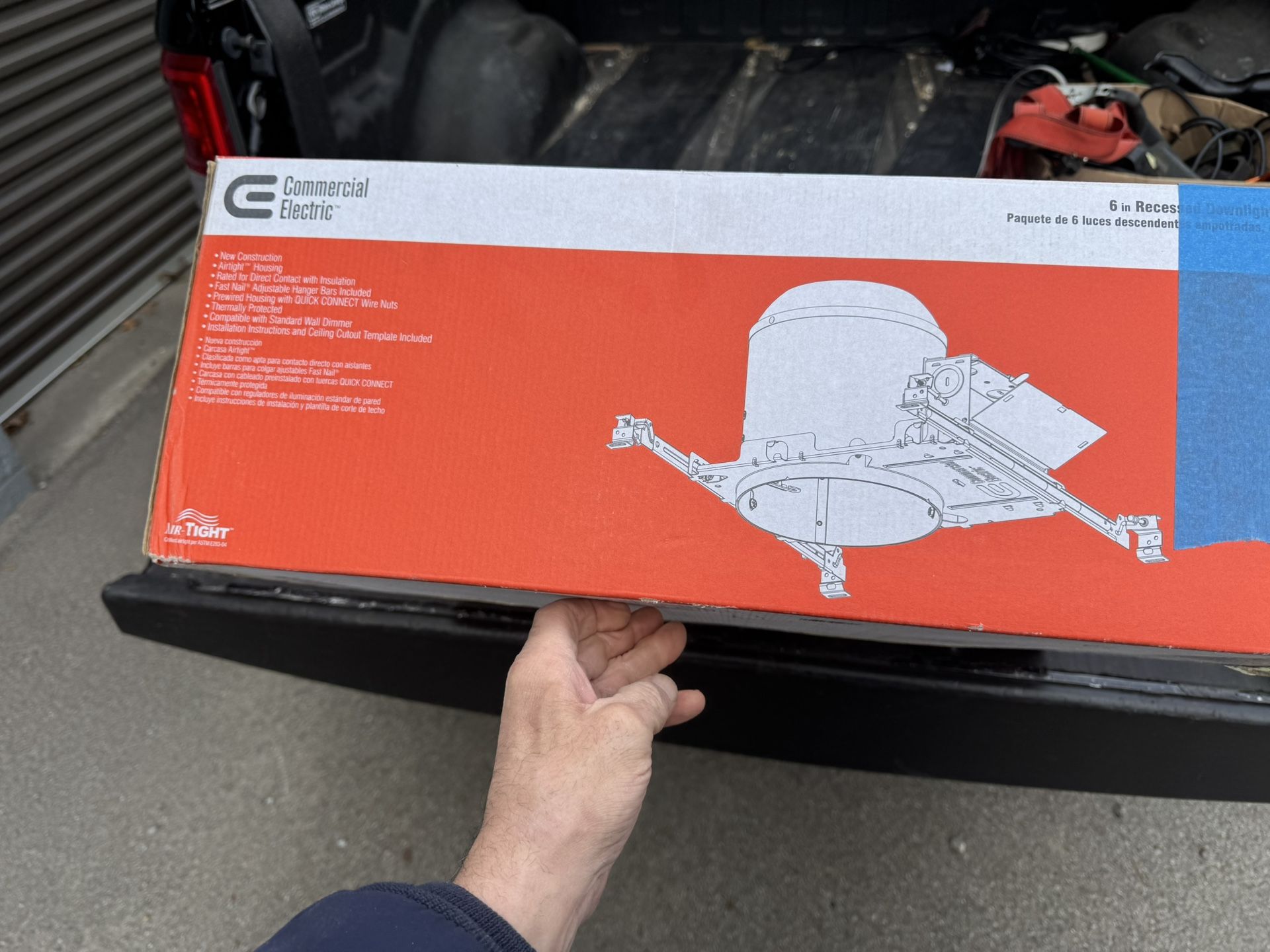 6 in. Aluminum New Construction IC Rated Recessed Can Airtight Housing (4 in Box )