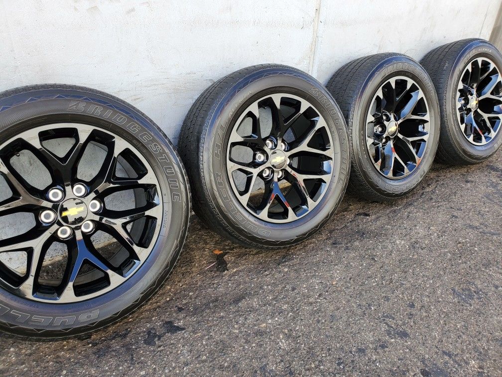 20" GM Style Black rims and Bridgestone Tires