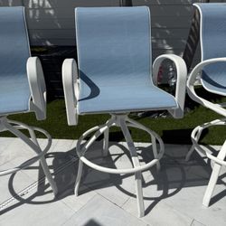 Patio Counter height Barstool Swivel