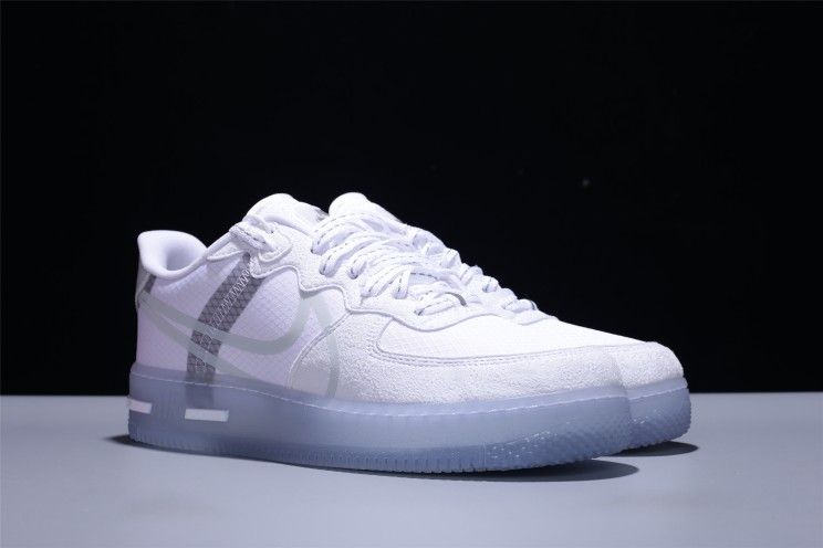 Nike Air Force React QS Light Bone Ice Cube Analysis Ice Blue