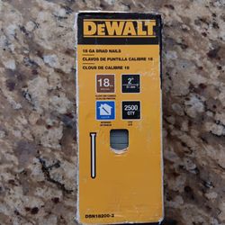 Dewalt 18GA brad nails 2500 qty