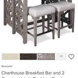 Dining Table And Two Barstools