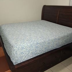 Bed frame and mattress