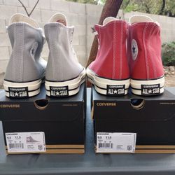 $115 For(2) Converse Shoes NEW Mens 9.5 Chuck Taylor Chucks