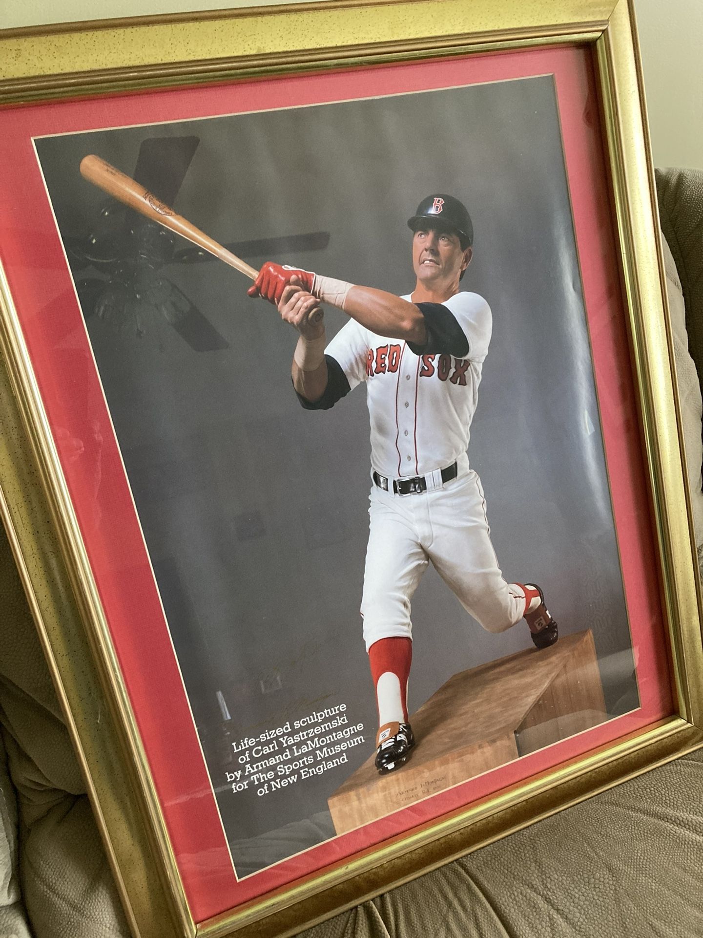 Carl Yastrzemski Framed Autographed Print