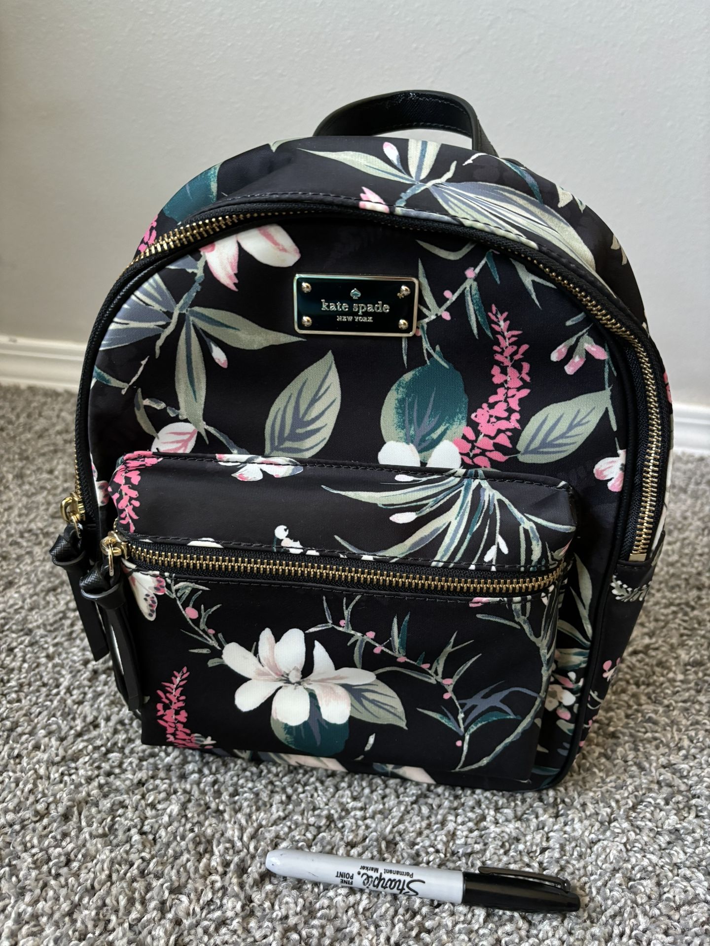 Floral Kate Spade Backpack - Wilson Road Botanical Small Bradley