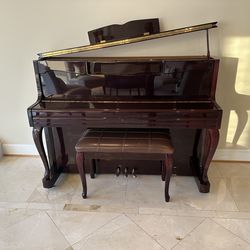 Schafer & Sons Upright Piano (Excellent Condition) + Bench
