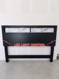 $175 KING SET W/LED LIT HEADBOARD