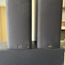 3 Used Klipsch Speakers - 2 SB2, 1 RC2