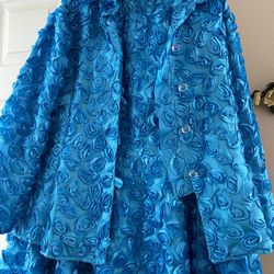 Turquoise 2 Piece Skirt Set 