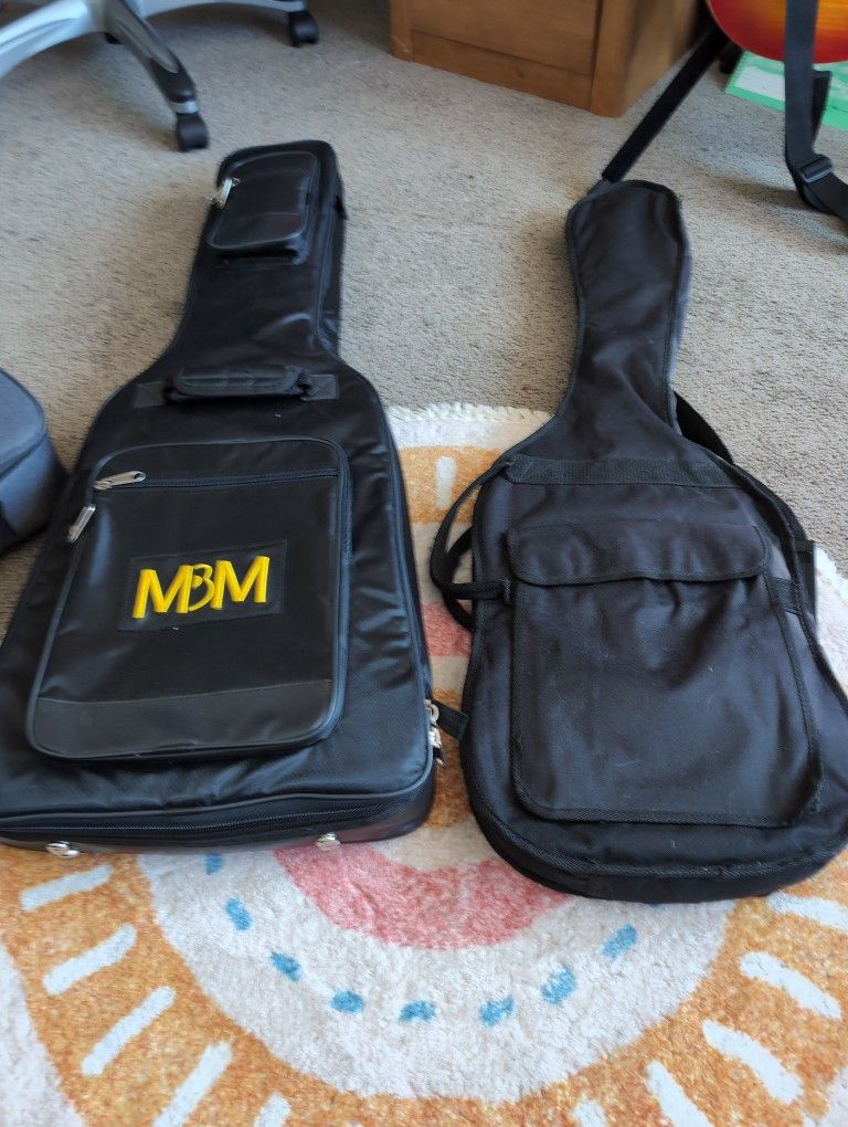 Guitars, Cable, Distortion Pedal(Case Included!)