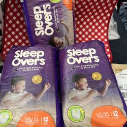 SLEEP OVERS Size LG/XL 12 