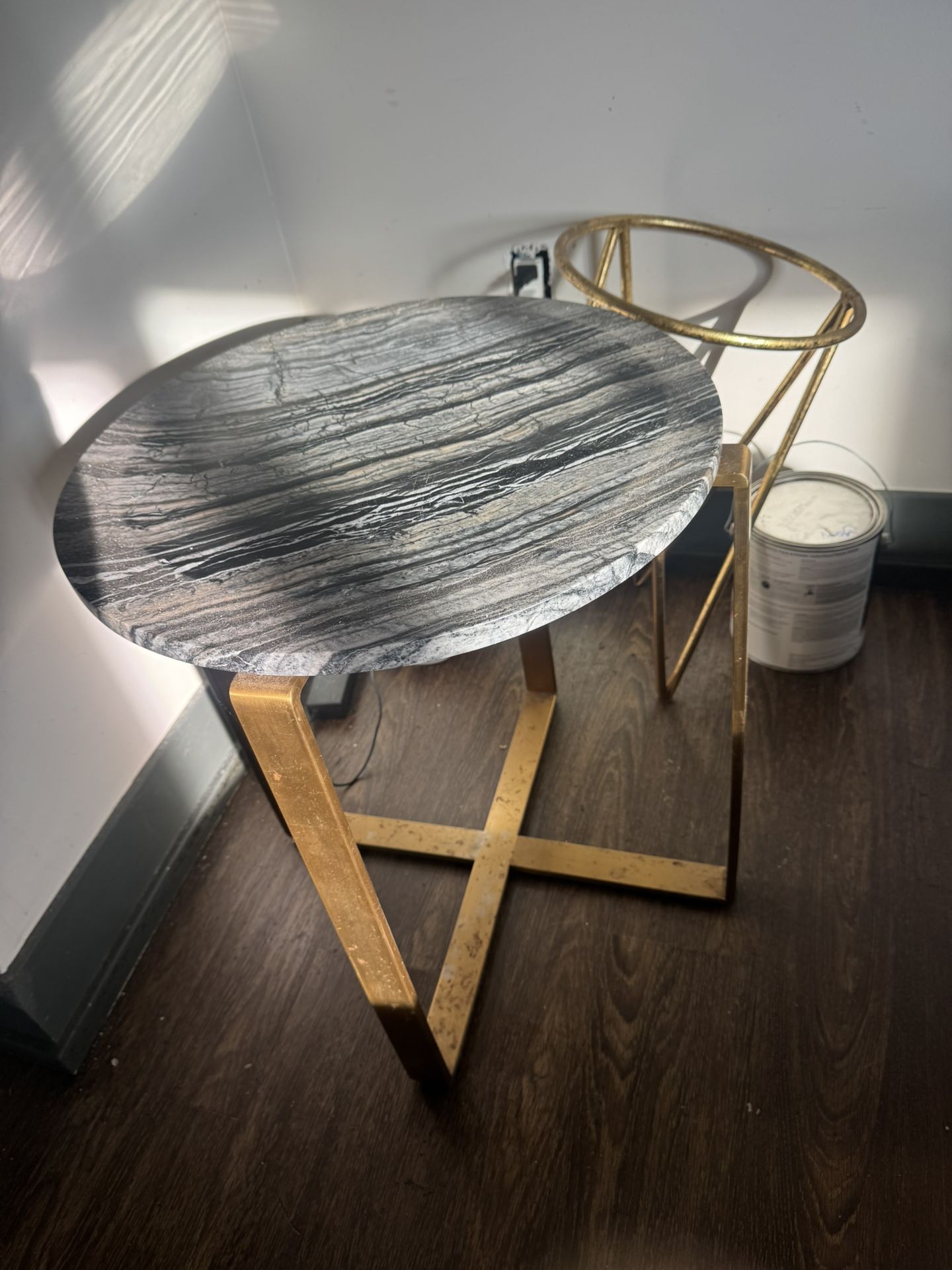 Marble End Accent Table 