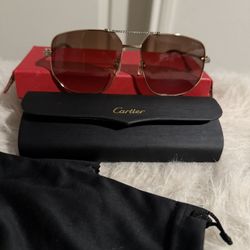 Authentic Cartier Aviator Sunglasses