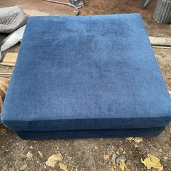 Navy Blue Ottoman 
