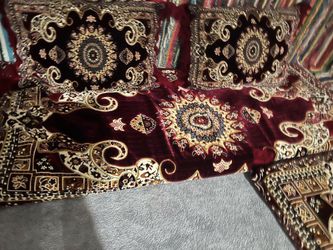 Arabic Oriental Eastern Floar Seating Sofa Set Cushion Cover Hookah Lounge Couch