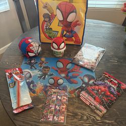 Set of Spider-Man toys bag plush