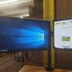 COMPLETE DUO MONITOR SETS WITH 2 MONITORS, DUO STAND AND ALL CABLES