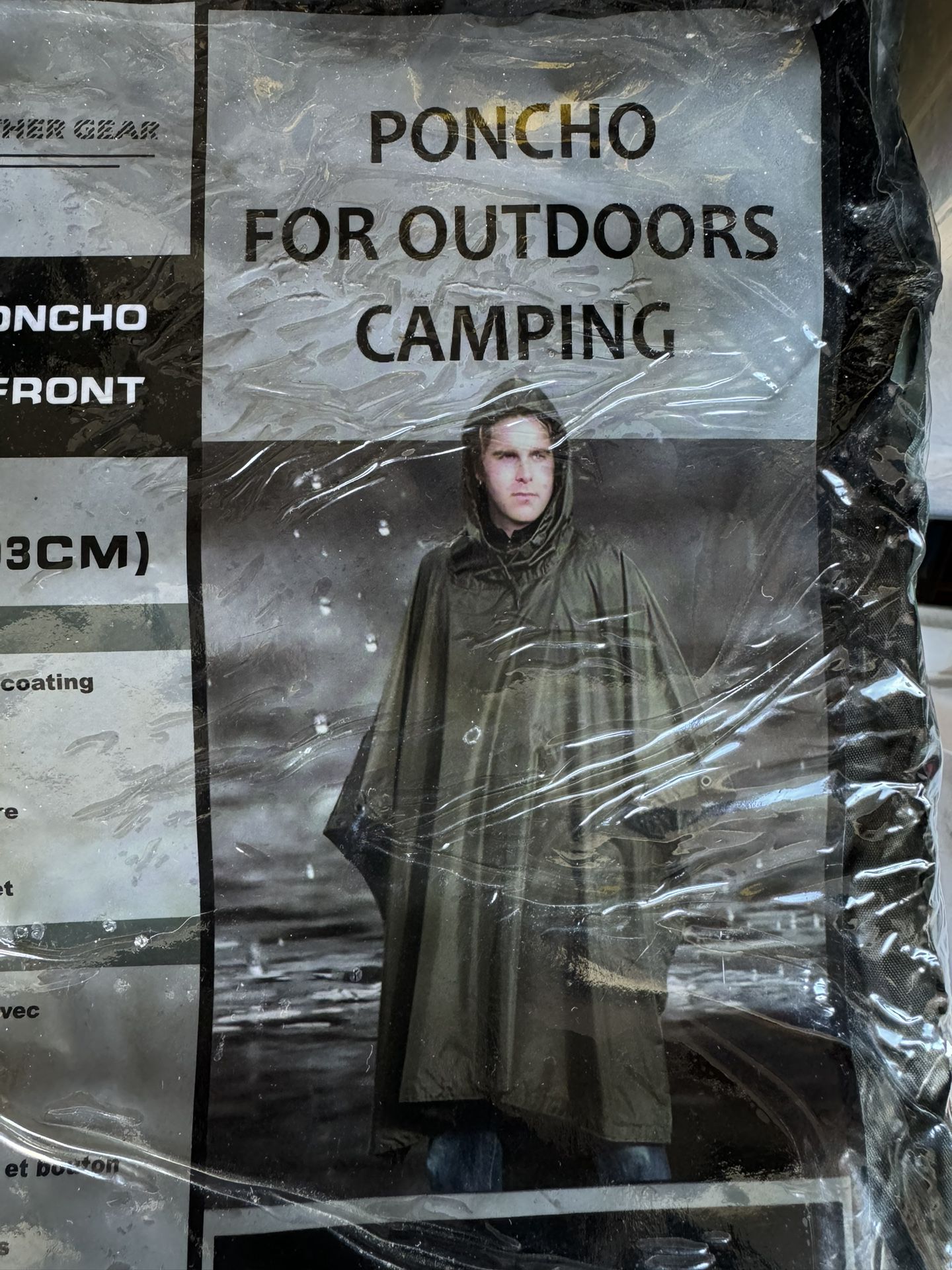 FWG Rain Poncho Waterproof Raincoat For Adult