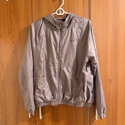 Under Armour Women’s Lightweight Hooded Windbreaker Jacket Taupe Full Zip