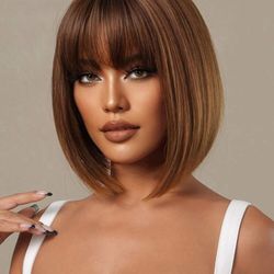 12 Inch Short Straight Hair Wig For Women