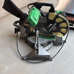 Hitachi 12-in 15-Amp Dual Bevel Compound Corded Miter Saw with Laser Guide