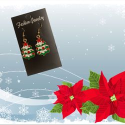 Christmas Tree Charm Earrings