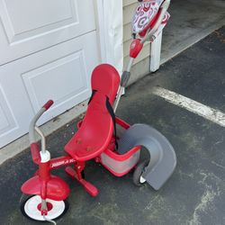 Radio Flyer Children's Tricycle, Carbon Steel Red,