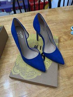 Cobalt Blue Microsuede Pumps