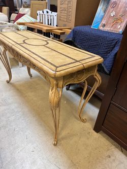 Ornate Gold Console Sofa Table